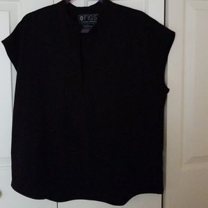 3 piece FIGS scrub set w/ Rafaela top Black